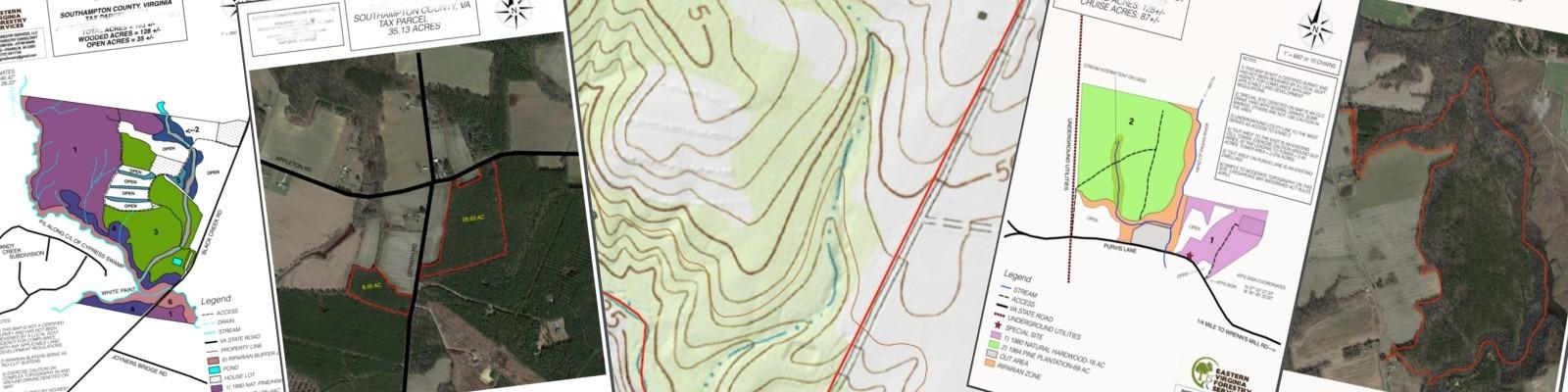 Examples of Custom GIS Maps created by EVFS Cover